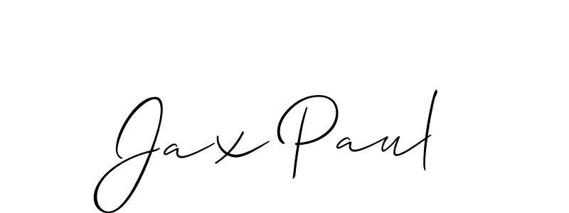 How to Draw Jax Paul signature style? Allison_Script is a latest design signature styles for name Jax Paul. Jax Paul signature style 2 images and pictures png