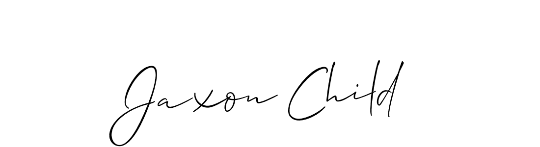 How to make Jaxon Child signature? Allison_Script is a professional autograph style. Create handwritten signature for Jaxon Child name. Jaxon Child signature style 2 images and pictures png