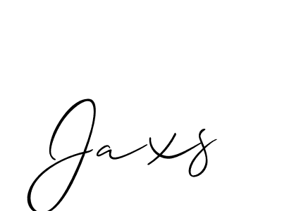 How to make Jaxs name signature. Use Allison_Script style for creating short signs online. This is the latest handwritten sign. Jaxs signature style 2 images and pictures png