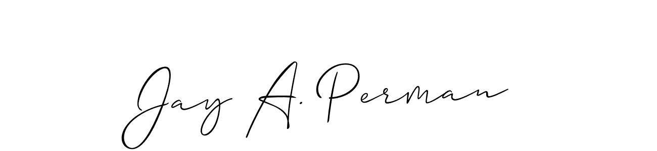 Allison_Script is a professional signature style that is perfect for those who want to add a touch of class to their signature. It is also a great choice for those who want to make their signature more unique. Get Jay A. Perman name to fancy signature for free. Jay A. Perman signature style 2 images and pictures png