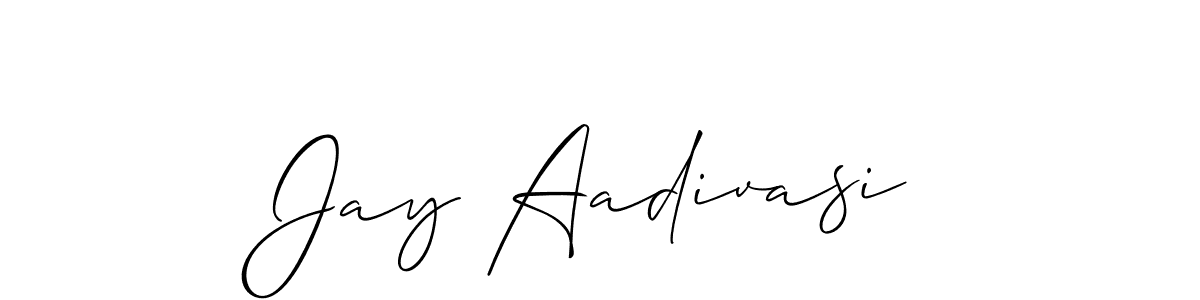 You can use this online signature creator to create a handwritten signature for the name Jay Aadivasi. This is the best online autograph maker. Jay Aadivasi signature style 2 images and pictures png