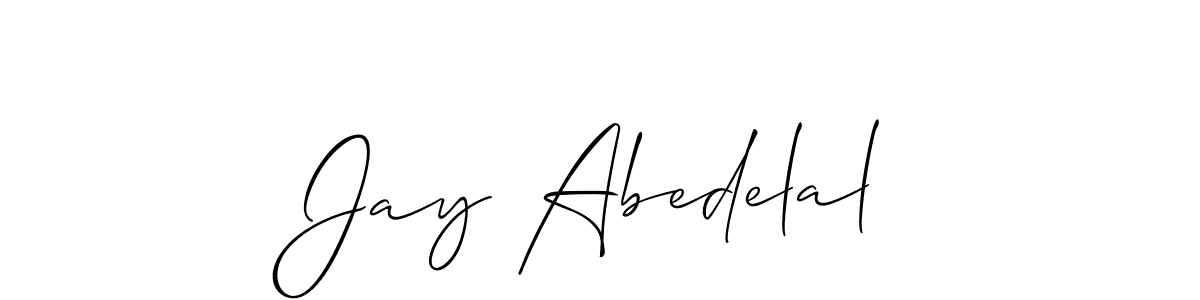 This is the best signature style for the Jay Abedelal name. Also you like these signature font (Allison_Script). Mix name signature. Jay Abedelal signature style 2 images and pictures png