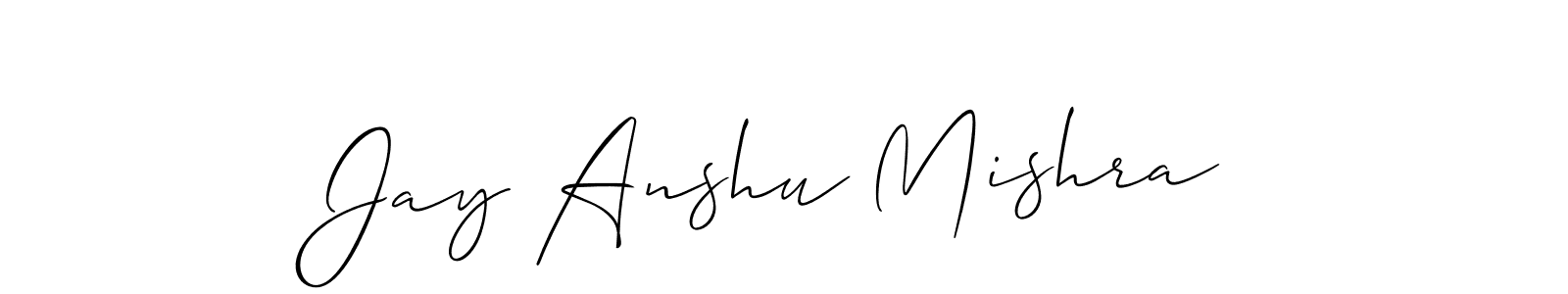 Best and Professional Signature Style for Jay Anshu Mishra. Allison_Script Best Signature Style Collection. Jay Anshu Mishra signature style 2 images and pictures png