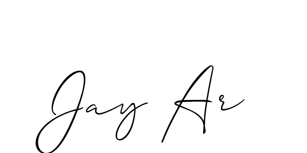 Also we have Jay Ar name is the best signature style. Create professional handwritten signature collection using Allison_Script autograph style. Jay Ar signature style 2 images and pictures png