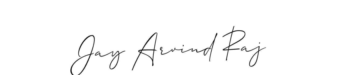 How to Draw Jay Arvind Raj signature style? Allison_Script is a latest design signature styles for name Jay Arvind Raj. Jay Arvind Raj signature style 2 images and pictures png