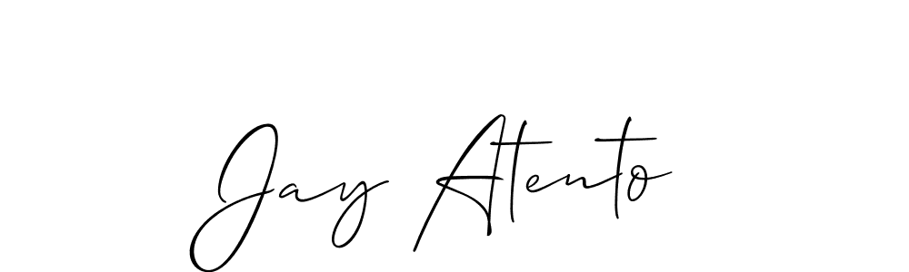 Similarly Allison_Script is the best handwritten signature design. Signature creator online .You can use it as an online autograph creator for name Jay Atento. Jay Atento signature style 2 images and pictures png