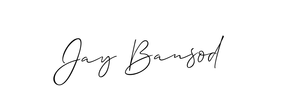 Best and Professional Signature Style for Jay Bansod. Allison_Script Best Signature Style Collection. Jay Bansod signature style 2 images and pictures png
