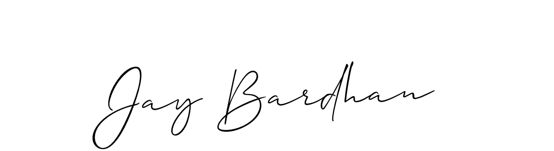 You should practise on your own different ways (Allison_Script) to write your name (Jay Bardhan) in signature. don't let someone else do it for you. Jay Bardhan signature style 2 images and pictures png