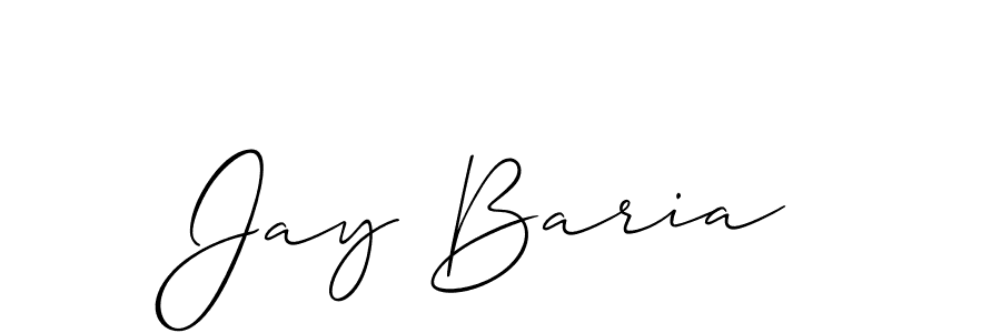 Jay Baria stylish signature style. Best Handwritten Sign (Allison_Script) for my name. Handwritten Signature Collection Ideas for my name Jay Baria. Jay Baria signature style 2 images and pictures png