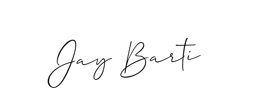 Design your own signature with our free online signature maker. With this signature software, you can create a handwritten (Allison_Script) signature for name Jay Barti. Jay Barti signature style 2 images and pictures png