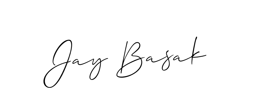 Make a beautiful signature design for name Jay Basak. With this signature (Allison_Script) style, you can create a handwritten signature for free. Jay Basak signature style 2 images and pictures png