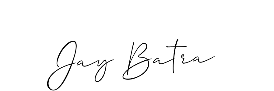 How to Draw Jay Batra signature style? Allison_Script is a latest design signature styles for name Jay Batra. Jay Batra signature style 2 images and pictures png