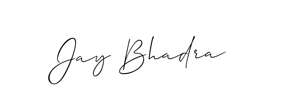 Once you've used our free online signature maker to create your best signature Allison_Script style, it's time to enjoy all of the benefits that Jay Bhadra name signing documents. Jay Bhadra signature style 2 images and pictures png