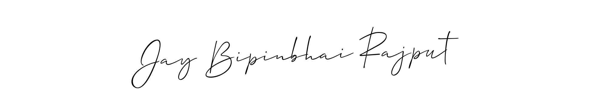 Design your own signature with our free online signature maker. With this signature software, you can create a handwritten (Allison_Script) signature for name Jay Bipinbhai Rajput. Jay Bipinbhai Rajput signature style 2 images and pictures png
