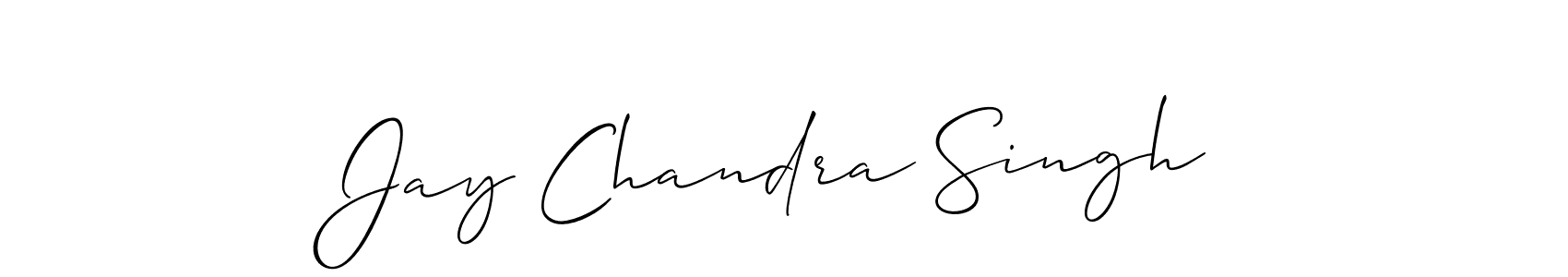 It looks lik you need a new signature style for name Jay Chandra Singh. Design unique handwritten (Allison_Script) signature with our free signature maker in just a few clicks. Jay Chandra Singh signature style 2 images and pictures png