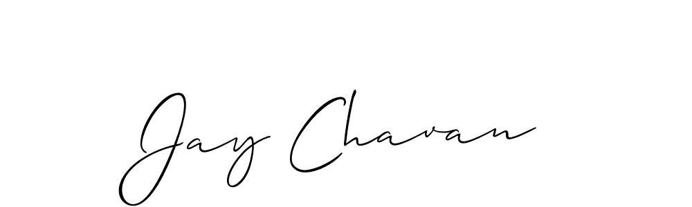 Make a beautiful signature design for name Jay Chavan. With this signature (Allison_Script) style, you can create a handwritten signature for free. Jay Chavan signature style 2 images and pictures png