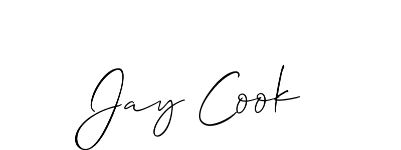 Design your own signature with our free online signature maker. With this signature software, you can create a handwritten (Allison_Script) signature for name Jay Cook. Jay Cook signature style 2 images and pictures png