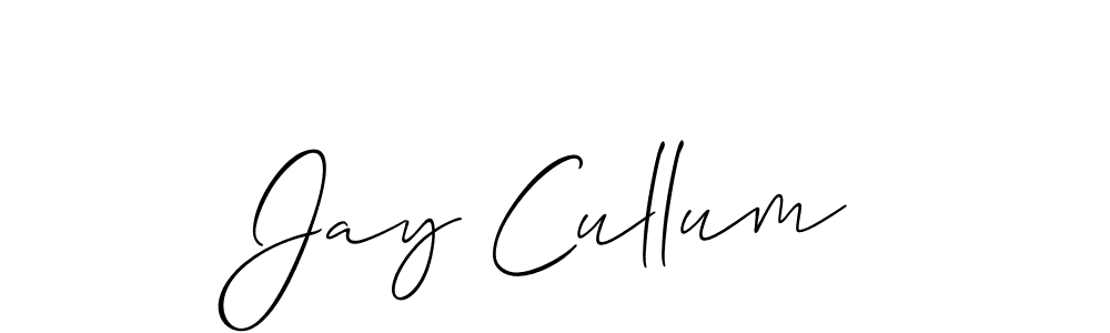 Jay Cullum stylish signature style. Best Handwritten Sign (Allison_Script) for my name. Handwritten Signature Collection Ideas for my name Jay Cullum. Jay Cullum signature style 2 images and pictures png