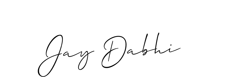 Similarly Allison_Script is the best handwritten signature design. Signature creator online .You can use it as an online autograph creator for name Jay Dabhi. Jay Dabhi signature style 2 images and pictures png