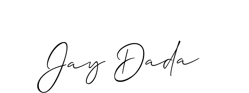 Jay Dada stylish signature style. Best Handwritten Sign (Allison_Script) for my name. Handwritten Signature Collection Ideas for my name Jay Dada. Jay Dada signature style 2 images and pictures png