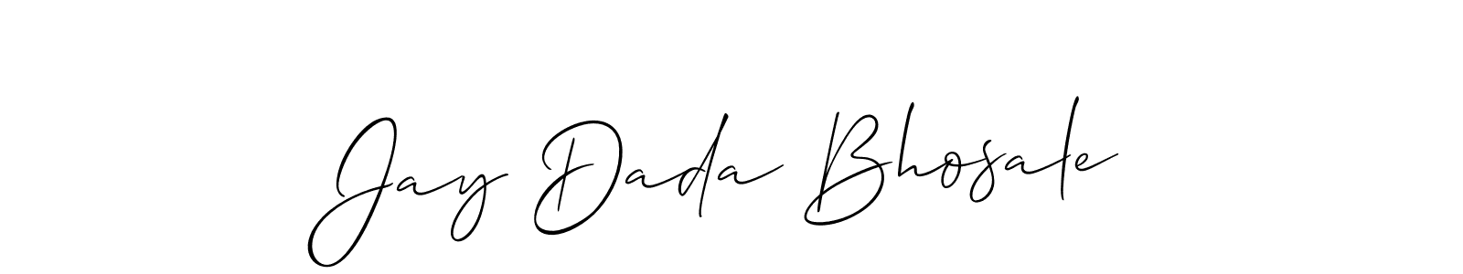 How to make Jay Dada Bhosale signature? Allison_Script is a professional autograph style. Create handwritten signature for Jay Dada Bhosale name. Jay Dada Bhosale signature style 2 images and pictures png