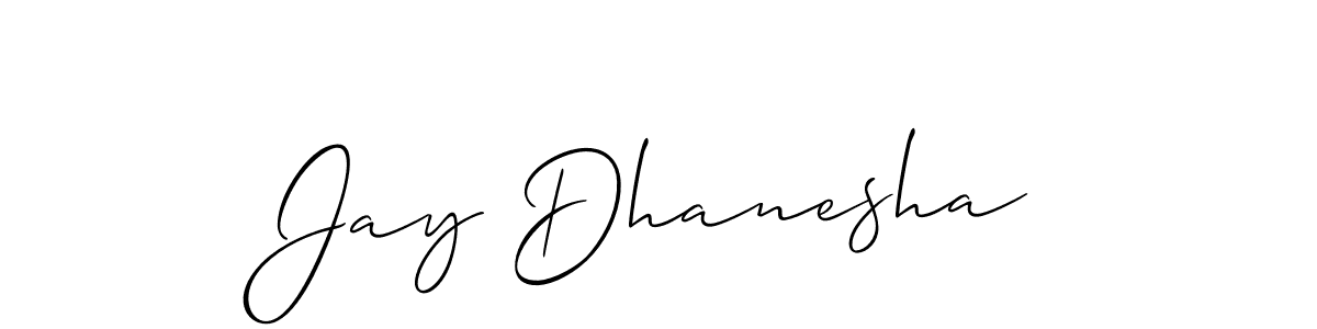 It looks lik you need a new signature style for name Jay Dhanesha. Design unique handwritten (Allison_Script) signature with our free signature maker in just a few clicks. Jay Dhanesha signature style 2 images and pictures png