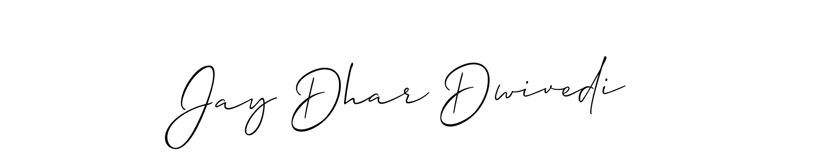 How to make Jay Dhar Dwivedi signature? Allison_Script is a professional autograph style. Create handwritten signature for Jay Dhar Dwivedi name. Jay Dhar Dwivedi signature style 2 images and pictures png