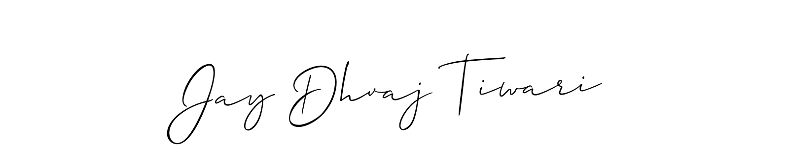 Design your own signature with our free online signature maker. With this signature software, you can create a handwritten (Allison_Script) signature for name Jay Dhvaj Tiwari. Jay Dhvaj Tiwari signature style 2 images and pictures png