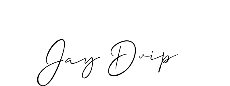 Jay Dvip stylish signature style. Best Handwritten Sign (Allison_Script) for my name. Handwritten Signature Collection Ideas for my name Jay Dvip. Jay Dvip signature style 2 images and pictures png