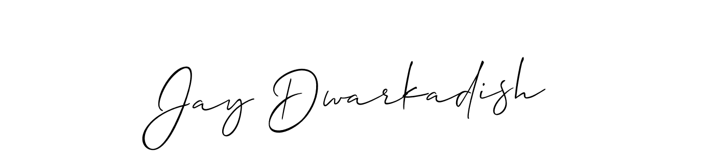 Use a signature maker to create a handwritten signature online. With this signature software, you can design (Allison_Script) your own signature for name Jay Dwarkadish. Jay Dwarkadish signature style 2 images and pictures png