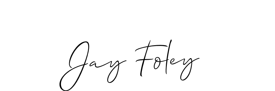 Design your own signature with our free online signature maker. With this signature software, you can create a handwritten (Allison_Script) signature for name Jay Foley. Jay Foley signature style 2 images and pictures png