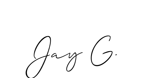 Make a short Jay G. signature style. Manage your documents anywhere anytime using Allison_Script. Create and add eSignatures, submit forms, share and send files easily. Jay G. signature style 2 images and pictures png