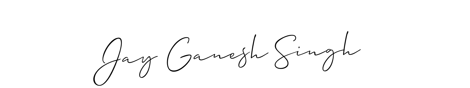 Also You can easily find your signature by using the search form. We will create Jay Ganesh Singh name handwritten signature images for you free of cost using Allison_Script sign style. Jay Ganesh Singh signature style 2 images and pictures png