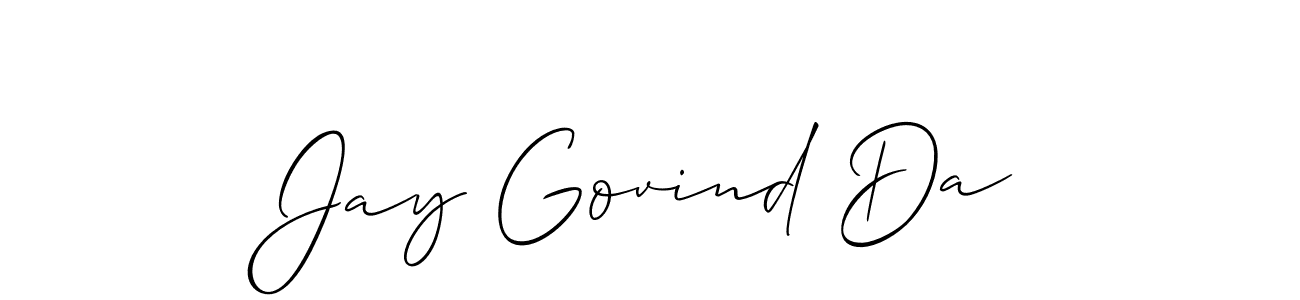 Best and Professional Signature Style for Jay Govind Da. Allison_Script Best Signature Style Collection. Jay Govind Da signature style 2 images and pictures png