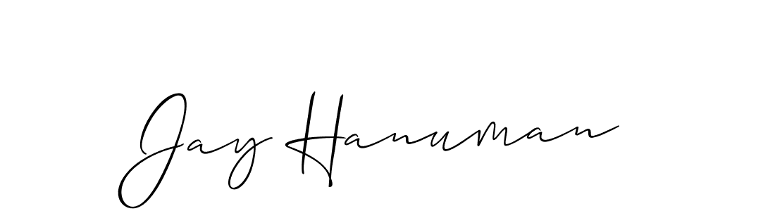 Make a short Jay Hanuman signature style. Manage your documents anywhere anytime using Allison_Script. Create and add eSignatures, submit forms, share and send files easily. Jay Hanuman signature style 2 images and pictures png
