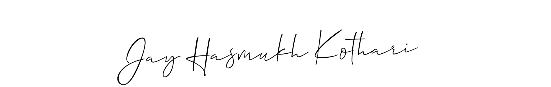 Best and Professional Signature Style for Jay Hasmukh Kothari. Allison_Script Best Signature Style Collection. Jay Hasmukh Kothari signature style 2 images and pictures png