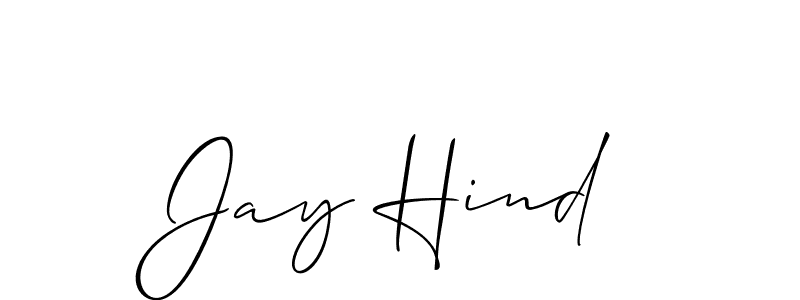 It looks lik you need a new signature style for name Jay Hind. Design unique handwritten (Allison_Script) signature with our free signature maker in just a few clicks. Jay Hind signature style 2 images and pictures png