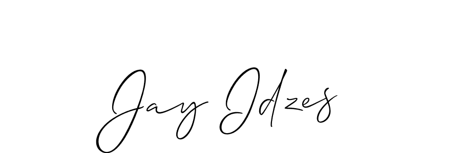 Use a signature maker to create a handwritten signature online. With this signature software, you can design (Allison_Script) your own signature for name Jay Idzes. Jay Idzes signature style 2 images and pictures png