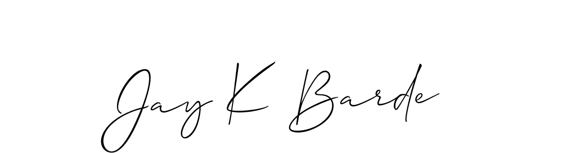 Best and Professional Signature Style for Jay K Barde. Allison_Script Best Signature Style Collection. Jay K Barde signature style 2 images and pictures png
