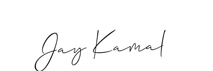 Also we have Jay Kamal name is the best signature style. Create professional handwritten signature collection using Allison_Script autograph style. Jay Kamal signature style 2 images and pictures png