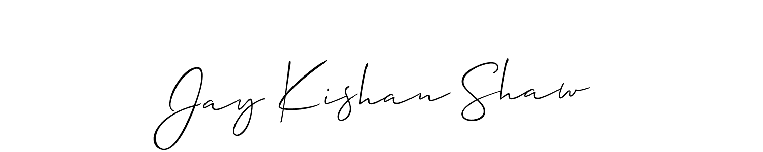 Similarly Allison_Script is the best handwritten signature design. Signature creator online .You can use it as an online autograph creator for name Jay Kishan Shaw. Jay Kishan Shaw signature style 2 images and pictures png