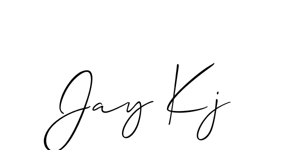 Allison_Script is a professional signature style that is perfect for those who want to add a touch of class to their signature. It is also a great choice for those who want to make their signature more unique. Get Jay Kj name to fancy signature for free. Jay Kj signature style 2 images and pictures png