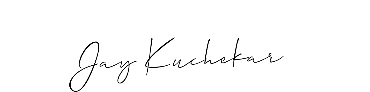 Design your own signature with our free online signature maker. With this signature software, you can create a handwritten (Allison_Script) signature for name Jay Kuchekar. Jay Kuchekar signature style 2 images and pictures png