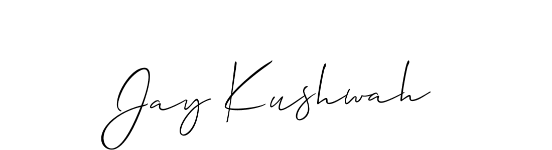 How to make Jay Kushwah signature? Allison_Script is a professional autograph style. Create handwritten signature for Jay Kushwah name. Jay Kushwah signature style 2 images and pictures png