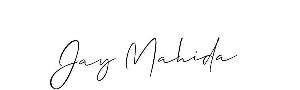 Also You can easily find your signature by using the search form. We will create Jay Mahida name handwritten signature images for you free of cost using Allison_Script sign style. Jay Mahida signature style 2 images and pictures png