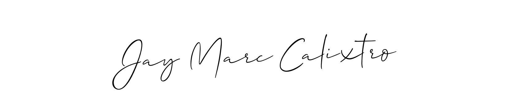 Similarly Allison_Script is the best handwritten signature design. Signature creator online .You can use it as an online autograph creator for name Jay Marc Calixtro. Jay Marc Calixtro signature style 2 images and pictures png