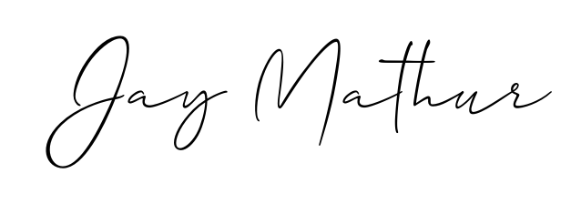 Elevate your brand with a stunning Jay Mathur eSignature. The Allison_Script style provides a balanced, flowing aesthetic for everyday signing. Jay Mathur signature style 2 images and pictures png