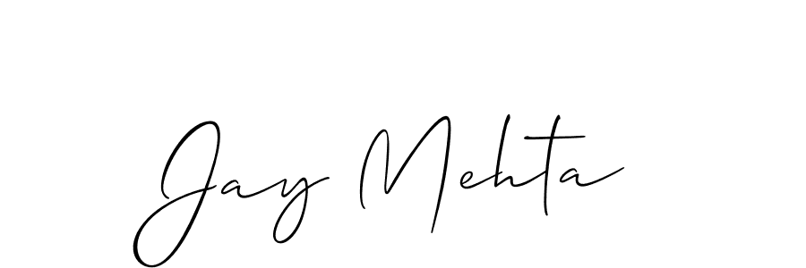 Create a beautiful signature design for name Jay Mehta. With this signature (Allison_Script) fonts, you can make a handwritten signature for free. Jay Mehta signature style 2 images and pictures png