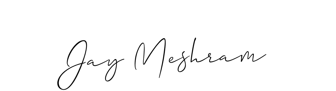 Similarly Allison_Script is the best handwritten signature design. Signature creator online .You can use it as an online autograph creator for name Jay Meshram. Jay Meshram signature style 2 images and pictures png
