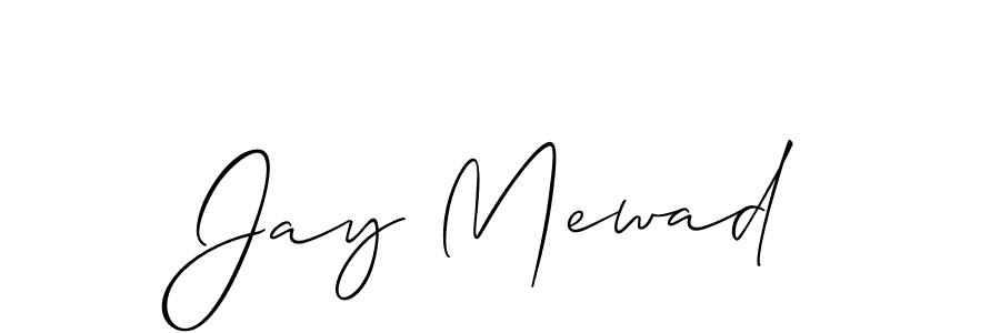 You should practise on your own different ways (Allison_Script) to write your name (Jay Mewad) in signature. don't let someone else do it for you. Jay Mewad signature style 2 images and pictures png
